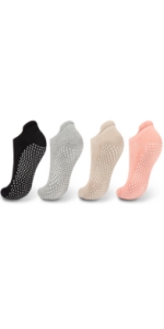 Non slip Yoga Pilate barre home studio hospital dance home grip socks