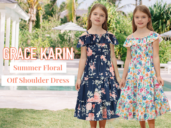 GIRLS FLORAL DRESS