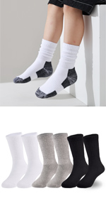 KIDS CUSHIONED CREW SOCKS SPORTS SOCKS