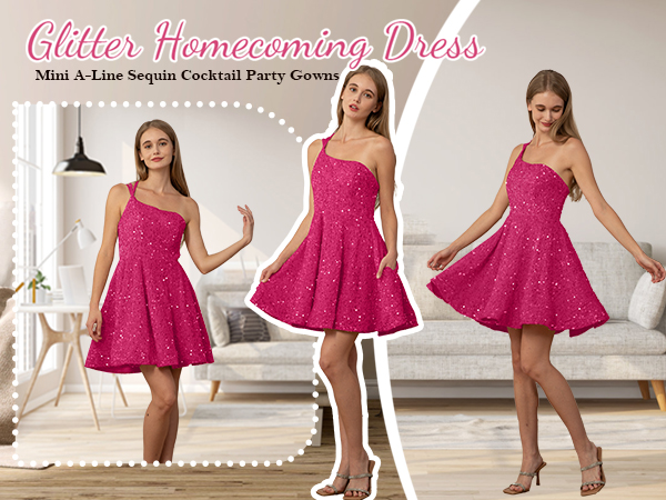 sequin homecoming dress