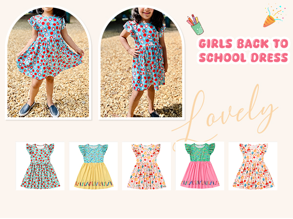 Back to School Dress Girl