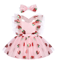 Strawberry Dress for Toddler