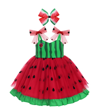 Melon Birthday Dress for Girls