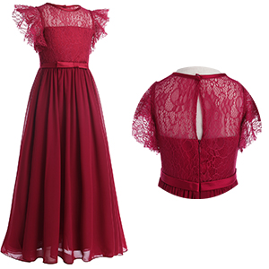 burgundy flower girl dress first communion dress