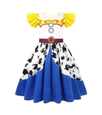 Cowgirls Costume for Girls Toddler Princess Jessie Dress Halloween Outfit Birthday Party Dresses