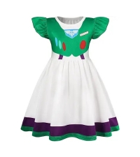 Buzz Lightyear Dress Toddler Girls Buzz Lightyear Costume Kids Halloween Outfit Birthday Party Dress