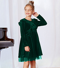 Girls Velvet dress