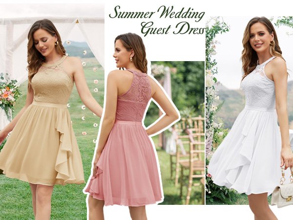 spring short wedding guest dress for teens