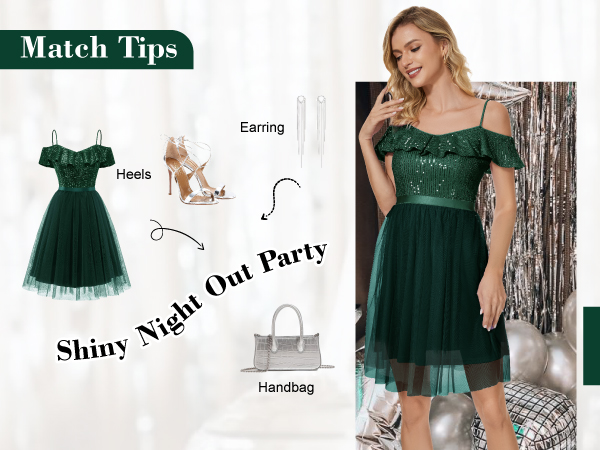 sequin dress for women party night