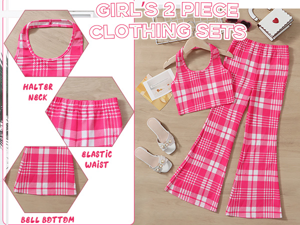 OYOANGLE Girl''s 2 Piece Clothing Sets Outfits