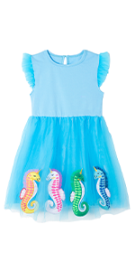 Blue Seahorse Dress