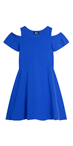 Girls Cold Shouler Dress