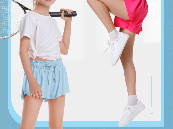 flowy athletic shorts for girls