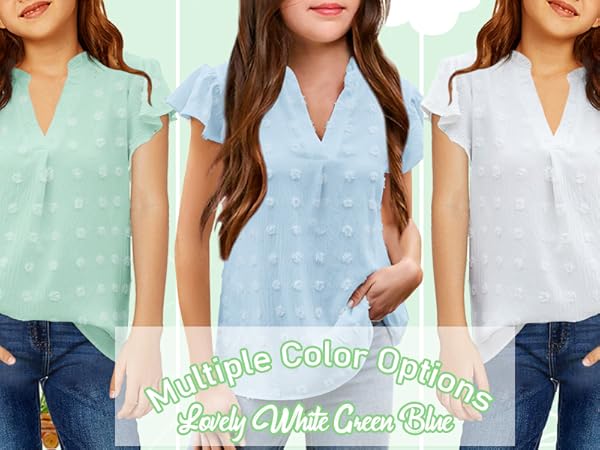 Short Sleeve Chiffon Shirts 