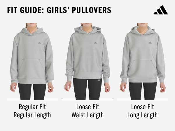 adidas girl''s pullovers