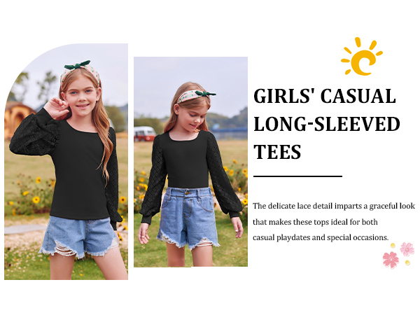 Girls Fashion Tops Blouse