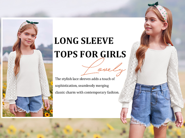 Girls Fashion Tops Blouse