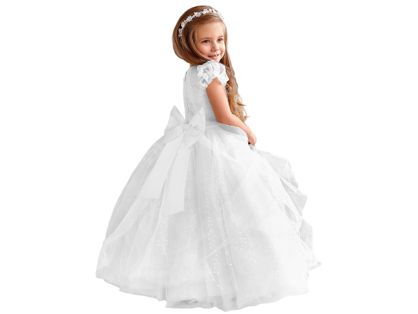 white flower girl dress ivory flower girl dress for wedding white princess pageant dress