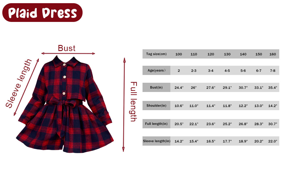 girls plaid dress