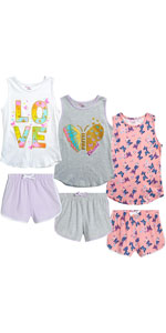 Dreamstar Girls'' Shorts Set - 6 Piece