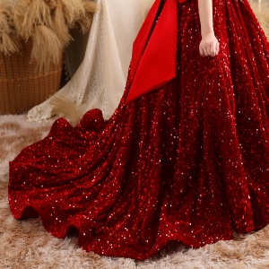 floor-length sleeveless girls princess pageant dress long with train