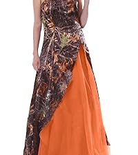 Strapless Camo Dress Floor Length