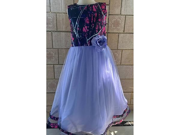 Lavender Camo Tulle Party Dress