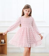 pink Girls Chiffon Dress