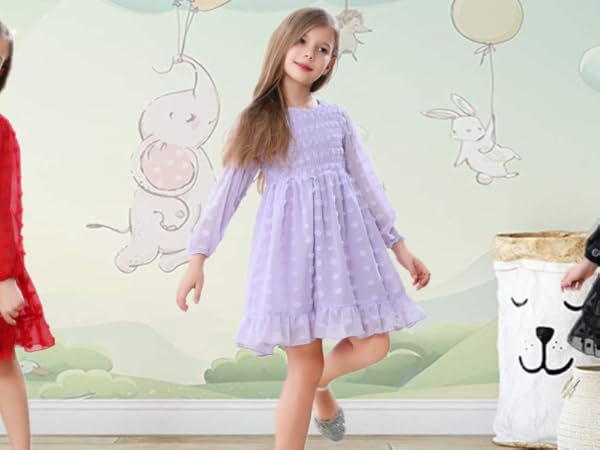 Girls Chiffon Dress 