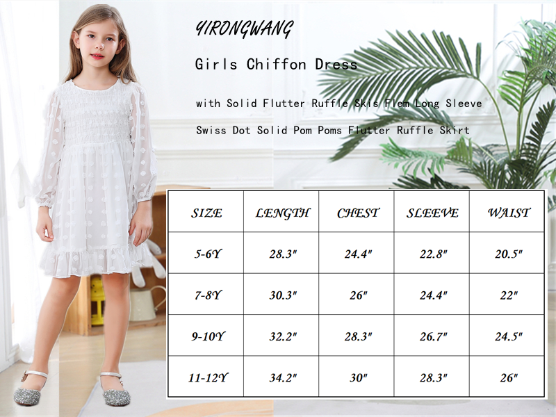 Girls Chiffon Dress