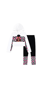 Long Sleeve Sweatshirt Leggings Girls Outfits Sets