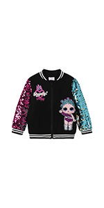 Toddler Kid Girl Sequin Zipper Coat Jacket