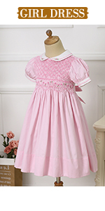 girl smocked dress