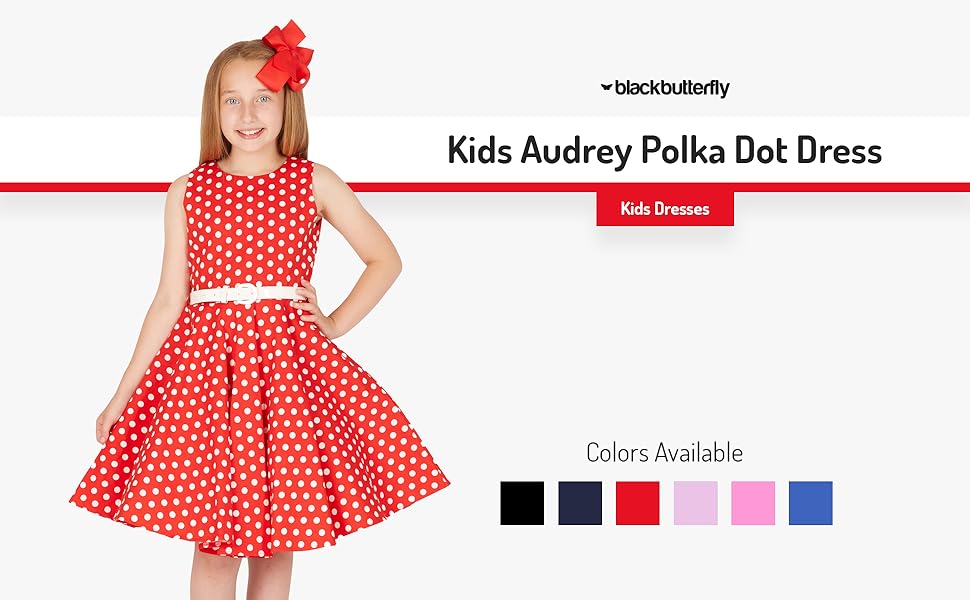 Kids Audrey Polka Dot Dress