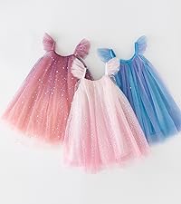 7020-Girls summer tulle tutu dress