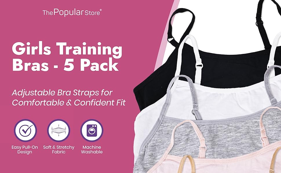 Girls 5pk Bra 1