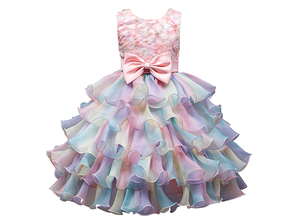 girl rainbow dress