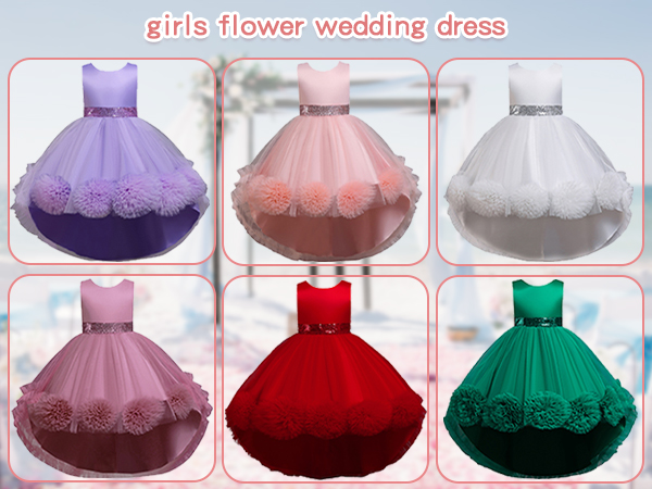 girl flower wedding dress