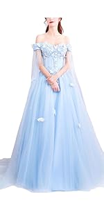 off shoulder prom dress ball gowns long aline