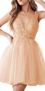 v neck sparkly homecoming dresses tulle ball gown