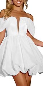 off shoulder homecoming dresses for teens v neck short prom dresses white short wedding dress