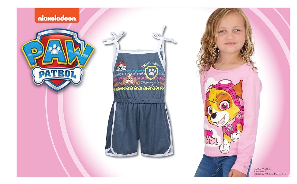 PAW PATROL GIRLS ROMPER CONTENT PANEL