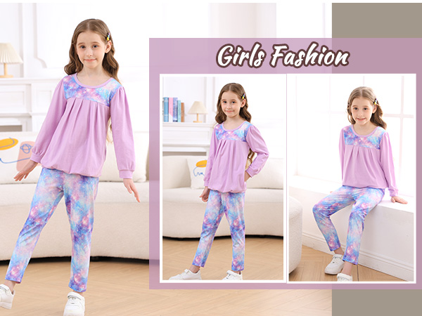 Girls 2Pcs Pants Set