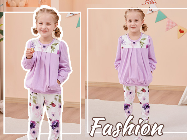 Girls 2Pcs Pants Set