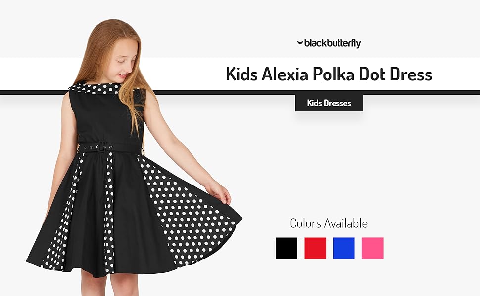 Kids Alexia Polka Dot Dress