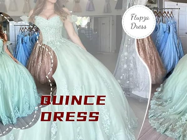 off shoulder lace quinceanera dresses for women