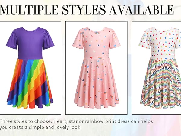 girls multicolor rainbow dress girls rainbow color block dress