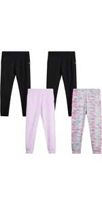 RBX Girls'' Sweatpants - 4 Pack