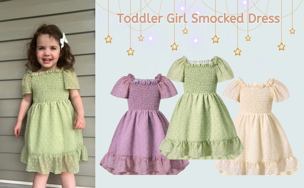 Toddler Girl Smocked Dress