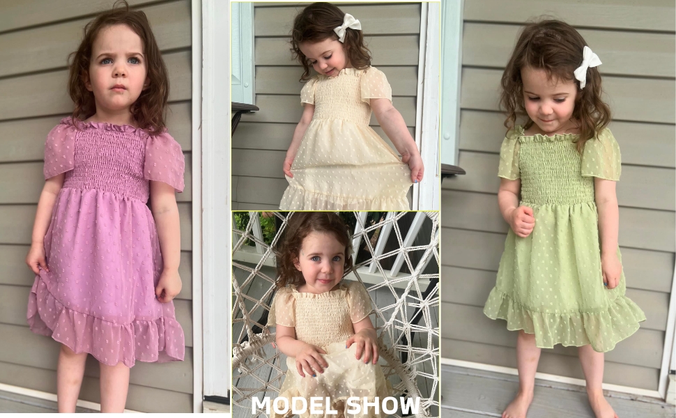 Toddler Girl Smocked Dress